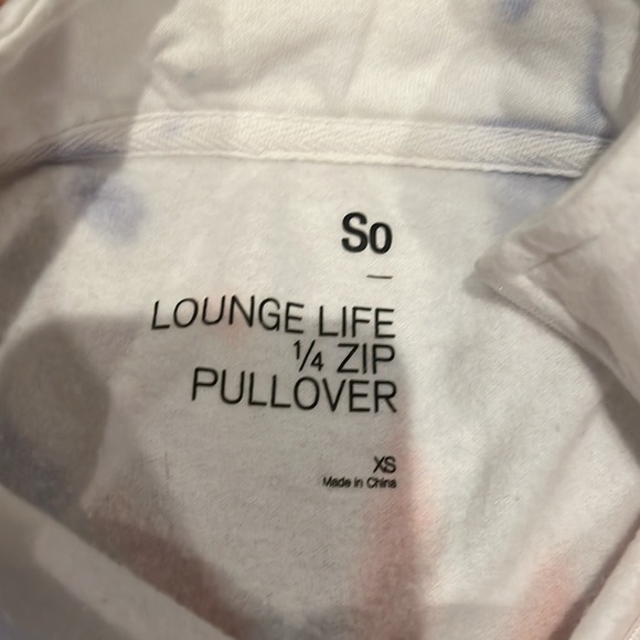 Brand: So, Lounge Life 1/4 Quarter Zip - Picture 2 of 3